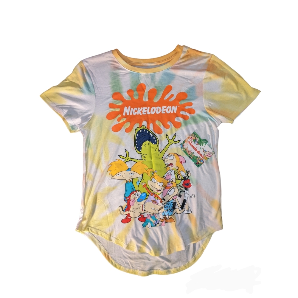Nickelodeon Graphic Tie Dyed Shirt Size M